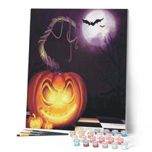 Laden Sie das Bild in den Galerie-Viewer, Malen nach Zahlen für Erwachsene | Halloween Kürbis | Figured'Art