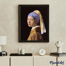 Laden Sie das Bild in den Galerie-Viewer, Malen nach Zahlen für Erwachsene | Vermeer - Mädchen mit dem Perlenohrring | Figured'Art