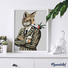 Laden Sie das Bild in den Galerie-Viewer, Malen nach Zahlen für Erwachsene | Wolf Dandy | Figured'Art