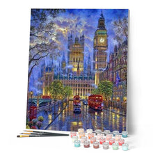 Laden Sie das Bild in den Galerie-Viewer, Malen nach Zahlen für Erwachsene | London in der Dämmerung | Figured'Art