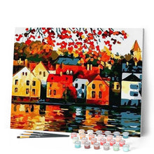 Laden Sie das Bild in den Galerie-Viewer, Malen nach Zahlen für Erwachsene | Ruhige Stadt | Figured'Art