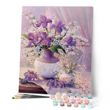 Laden Sie das Bild in den Galerie-Viewer, Malen nach Zahlen für Erwachsene | Elegante violette Vase | Figured'Art