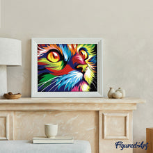 Laden Sie das Bild in den Galerie-Viewer, Malen nach Zahlen für Erwachsene | Raubkatze Pop Art | Figured'Art
