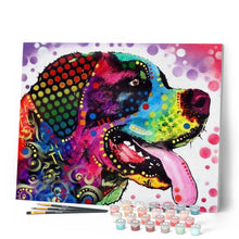 Laden Sie das Bild in den Galerie-Viewer, Malen nach Zahlen für Erwachsene | Labrador Pop Art | Figured'Art
