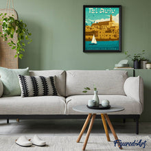 Laden Sie das Bild in den Galerie-Viewer, Reiseposter Tel Aviv