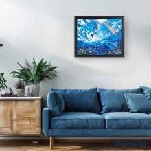 Laden Sie das Bild in den Galerie-Viewer, Delfine und Fische