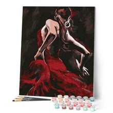 Laden Sie das Bild in den Galerie-Viewer, Malen nach Zahlen für Erwachsene | Flamenco Tänzer | Figured'Art