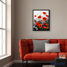 Laden Sie das Bild in den Galerie-Viewer, Malen nach Zahlen für Erwachsene | Rote Mohnblumen | Figured'Art