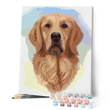 Laden Sie das Bild in den Galerie-Viewer, Malen nach Zahlen für Erwachsene | Hundekopf | Figured'Art