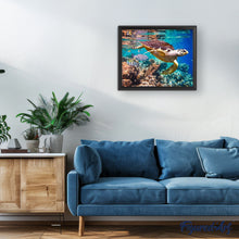 Laden Sie das Bild in den Galerie-Viewer, Malen nach Zahlen für Erwachsene | Schildkröten auf dem Meeresboden | Figured'Art