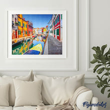 Laden Sie das Bild in den Galerie-Viewer, Malen nach Zahlen für Erwachsene | Burano in Italien | Figured'Art