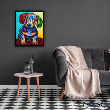 Laden Sie das Bild in den Galerie-Viewer, Malen nach Zahlen für Erwachsene | Kleiner bunter Hund | Figured'Art