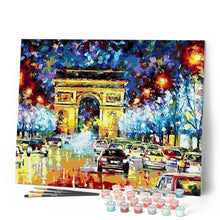 Laden Sie das Bild in den Galerie-Viewer, Malen nach Zahlen für Erwachsene | Fahrzeuge in der Nacht in Paris | Figured'Art