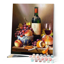 Laden Sie das Bild in den Galerie-Viewer, Malen nach Zahlen für Erwachsene | Wein und Obst | Figured'Art