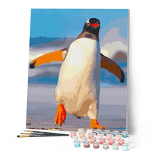 Laden Sie das Bild in den Galerie-Viewer, Malen nach Zahlen für Erwachsene | Ein Pinguin | Figured'Art
