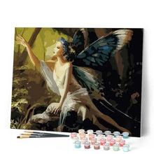 Laden Sie das Bild in den Galerie-Viewer, Malen nach Zahlen für Erwachsene | Frau mit Schmetterling | Figured'Art