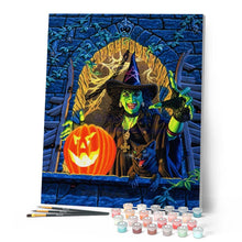 Laden Sie das Bild in den Galerie-Viewer, Malen nach Zahlen für Erwachsene | Hexe und Halloween | Figured'Art