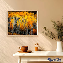 Laden Sie das Bild in den Galerie-Viewer, Malen nach Zahlen für Erwachsene | Wald in Herbstfarben | Figured'Art