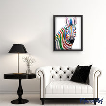 Laden Sie das Bild in den Galerie-Viewer, Malen nach Zahlen für Erwachsene | Farbiges Zebra | Figured'Art