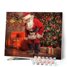Laden Sie das Bild in den Galerie-Viewer, Malen nach Zahlen Erwachsene Weihnachtsmann Figured'Art