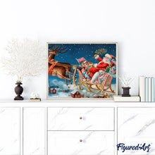 Laden Sie das Bild in den Galerie-Viewer, Malen nach Zahlen für Erwachsene | Weihnachtsmann in Amerika | Figured'Art