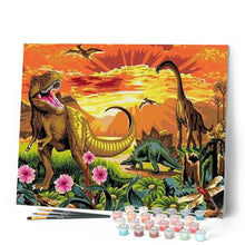 Laden Sie das Bild in den Galerie-Viewer, Malen nach Zahlen für Erwachsene | Dinosaurier | Figured'Art