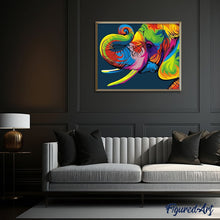 Laden Sie das Bild in den Galerie-Viewer, Malen nach Zahlen für Erwachsene | Elefant Pop Art | Figured'Art