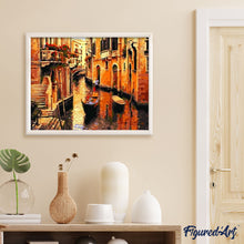 Laden Sie das Bild in den Galerie-Viewer, Malen nach Zahlen für Erwachsene | Gondeln in Venedig | Figured'Art