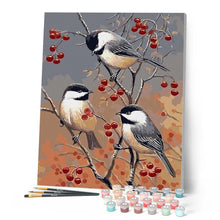 Laden Sie das Bild in den Galerie-Viewer, Malen nach Zahlen für Erwachsene | Vögel und Obstbaum | Figured'Art