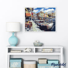 Laden Sie das Bild in den Galerie-Viewer, Malen nach Zahlen für Erwachsene | Boote im Hafen | Figured'Art
