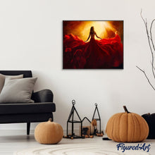 Laden Sie das Bild in den Galerie-Viewer, Malen nach Zahlen für Erwachsene | Schönes rotes Kleid | Figured'Art