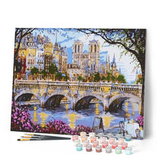 Laden Sie das Bild in den Galerie-Viewer, Malen nach Zahlen für Erwachsene | Notre Dame de Paris und die Seine | Figured'Art