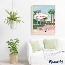 Laden Sie das Bild in den Galerie-Viewer, Reiseposter Willkommen in Las Vegas