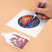 Laden Sie das Bild in den Galerie-Viewer, Mini Diamond Painting 15x20 cm (4 Stück) - Tropische Vögel und Sonnenuntergang