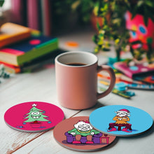 Laden Sie das Bild in den Galerie-Viewer, Malen nach Zahlen 10 cm Untersetzer (4 Stück) - Kreatives Weihnachtsgeschenk 2