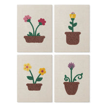 Laden Sie das Bild in den Galerie-Viewer, Punch Needle Set (4 Stück) mit Rahmen​ - Blühende Blumen Set Figured'Art