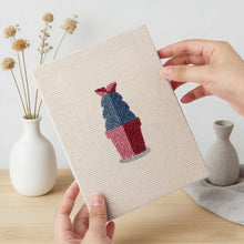 Laden Sie das Bild in den Galerie-Viewer, Punch Needle Set (4 Stück) mit Rahmen - Glückliche Pflanzen 1