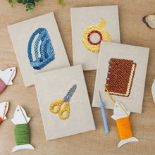 Laden Sie das Bild in den Galerie-Viewer, Punch Needle Set (4 Stück) mit Rahmen - Schreibtisch Essentials 2