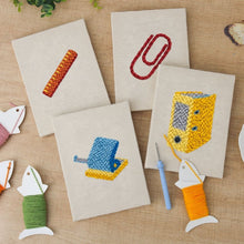Laden Sie das Bild in den Galerie-Viewer, Punch Needle Set (4 Stück) mit Rahmen - Büro &amp; Schreibtisch Favoriten