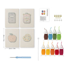 Laden Sie das Bild in den Galerie-Viewer, Punch Needle Set (4 Stück) mit Rahmen - Zurück zur Schule 1