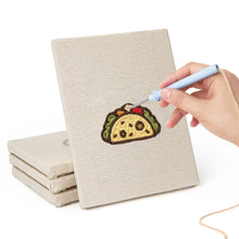 Laden Sie das Bild in den Galerie-Viewer, Punch Needle Set (4 Stück) mit Rahmen - Kuchen &amp; Leckereien