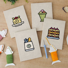 Laden Sie das Bild in den Galerie-Viewer, Punch Needle Set (4 Stück) mit Rahmen - Leckere Momente