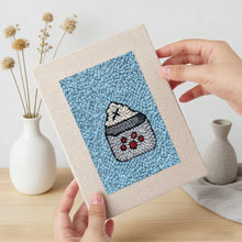 Laden Sie das Bild in den Galerie-Viewer, Punch Needle Set (4 Stück) mit Rahmen - Frühstücks Leckereien 1