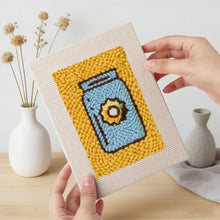 Laden Sie das Bild in den Galerie-Viewer, Punch Needle Set (4 Stück) mit Rahmen - Mittagspause