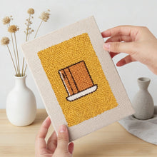 Laden Sie das Bild in den Galerie-Viewer, Punch Needle Set (4 Stück) mit Rahmen - Gebackene Leckereien