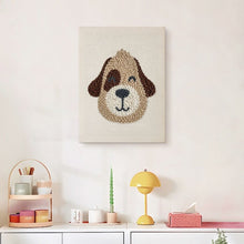Laden Sie das Bild in den Galerie-Viewer, Punch Needle mit Rahmen - Lächelnder Hund