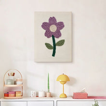 Laden Sie das Bild in den Galerie-Viewer, Punch Needle mit Rahmen - Sanfte Frühlingsblume