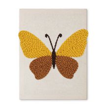 Laden Sie das Bild in den Galerie-Viewer, Punch Needle mit Rahmen - Goldener Schmetterling Figured'Art