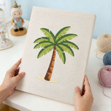 Laden Sie das Bild in den Galerie-Viewer, Punch Needle mit Rahmen - Palmenparadies