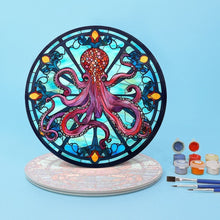 Laden Sie das Bild in den Galerie-Viewer, Malen nach Zahlen 20 cm Tischsets (4 Stück) - Meeresbewohner